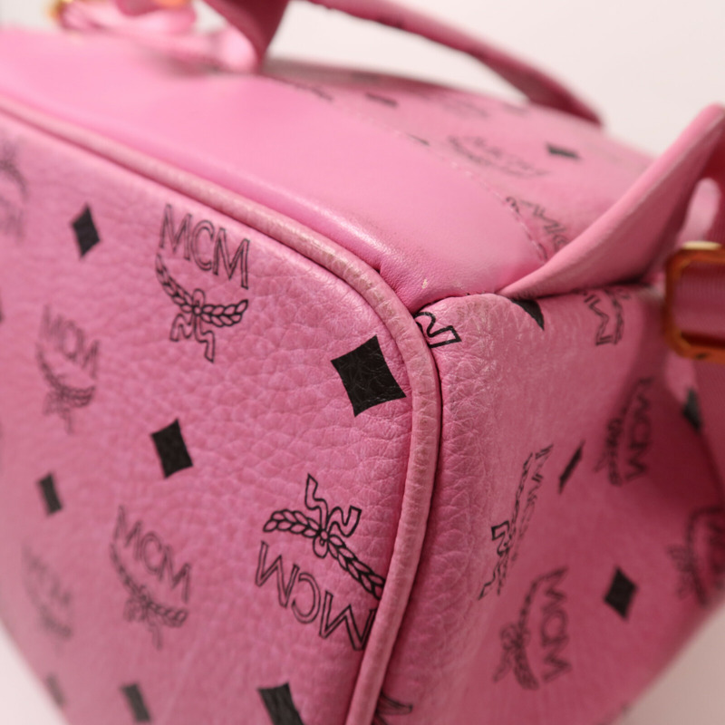 MCM 牛皮皮革Backpack金扣背包-20