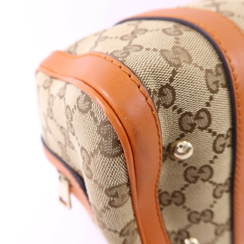 GUCCI 帆布2 Way Boston Bag金扣手挽肩背兩用袋-10