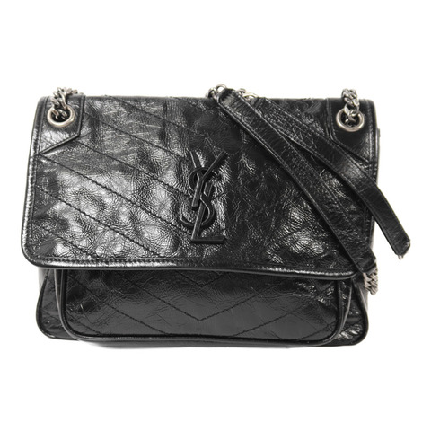 SAINT LAURENT 牛皮皮革Niki Medium銀扣鏈帶肩背袋