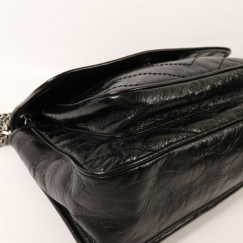 SAINT LAURENT 牛皮皮革Niki Medium銀扣鏈帶肩背袋-10