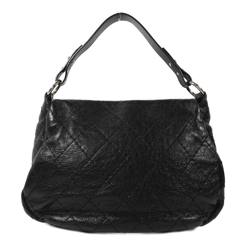 CHANEL 牛皮皮革Shoulder Bag銀扣肩背袋-1