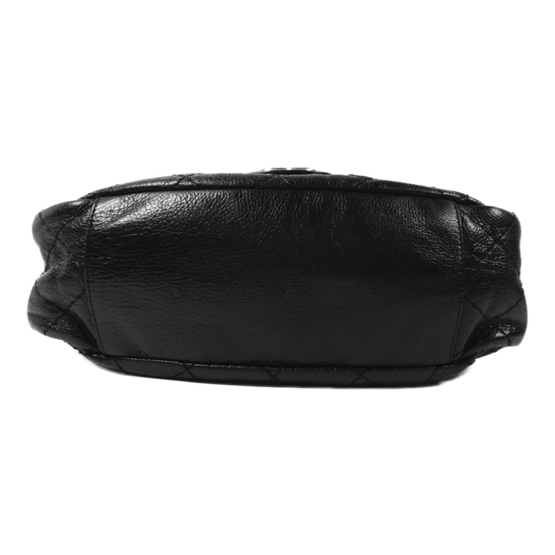 CHANEL 牛皮皮革Shoulder Bag銀扣肩背袋-3
