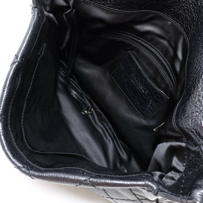 CHANEL 牛皮皮革Shoulder Bag銀扣肩背袋-4