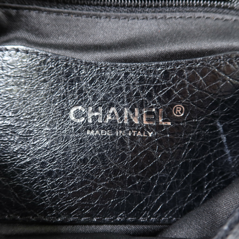 CHANEL 牛皮皮革Shoulder Bag銀扣肩背袋-5