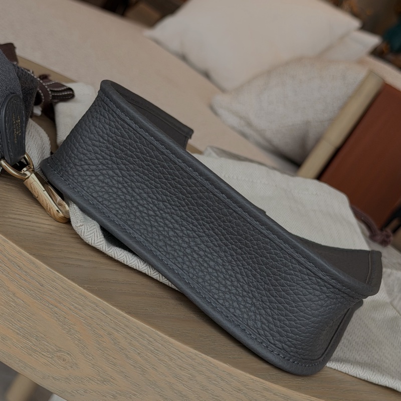 (未使用品) Hermes Evelyn mini 16錫器灰-4
