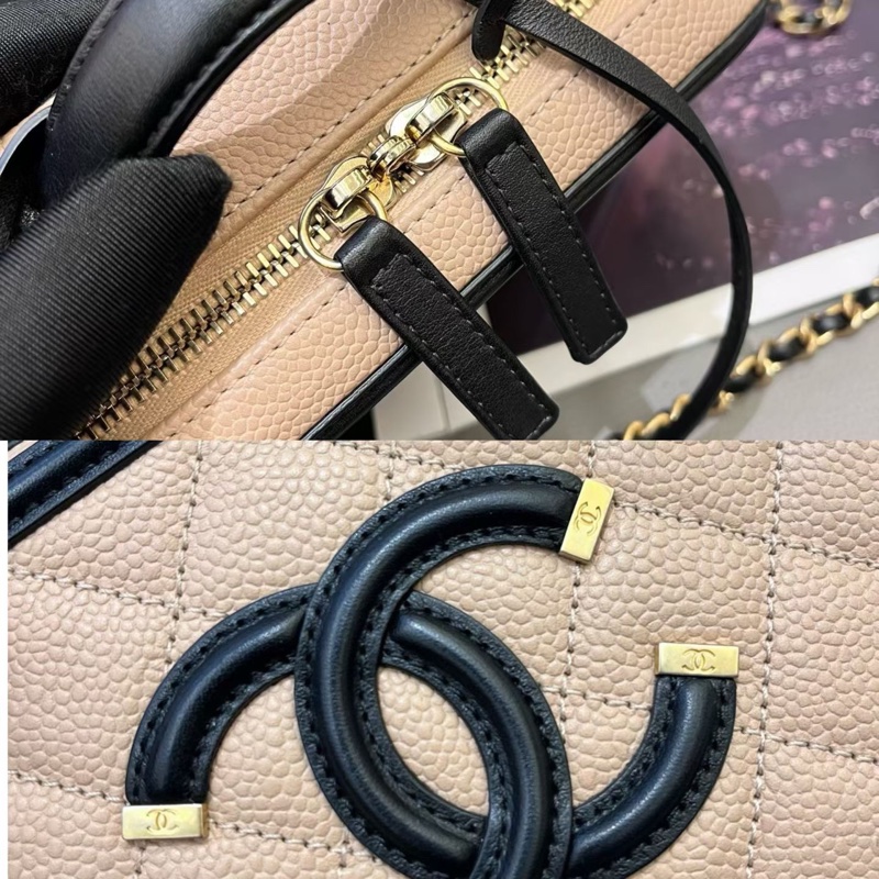 Chanel Vanity Case荔枝皮相機包-7