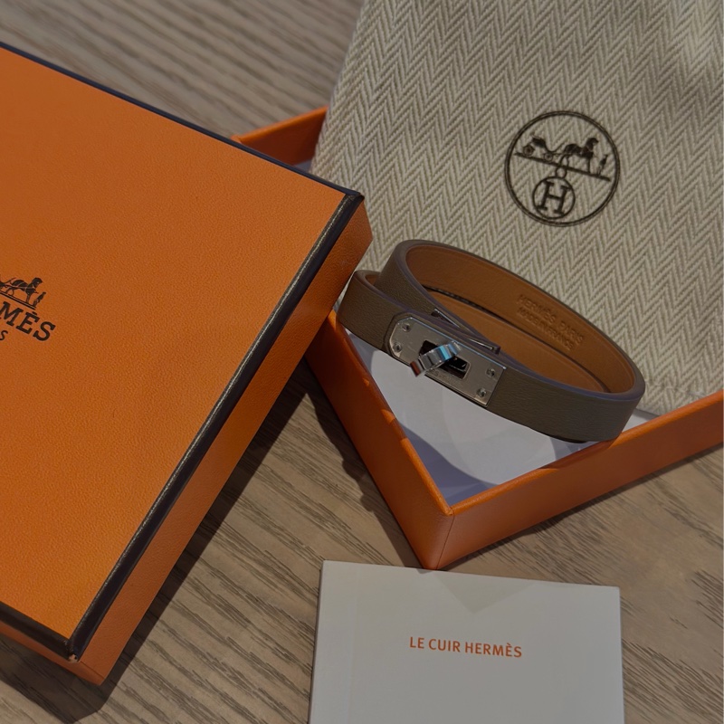 (未使用品) Hermes mini Kelly手帶手鐲 Double Tour Bracelet-10