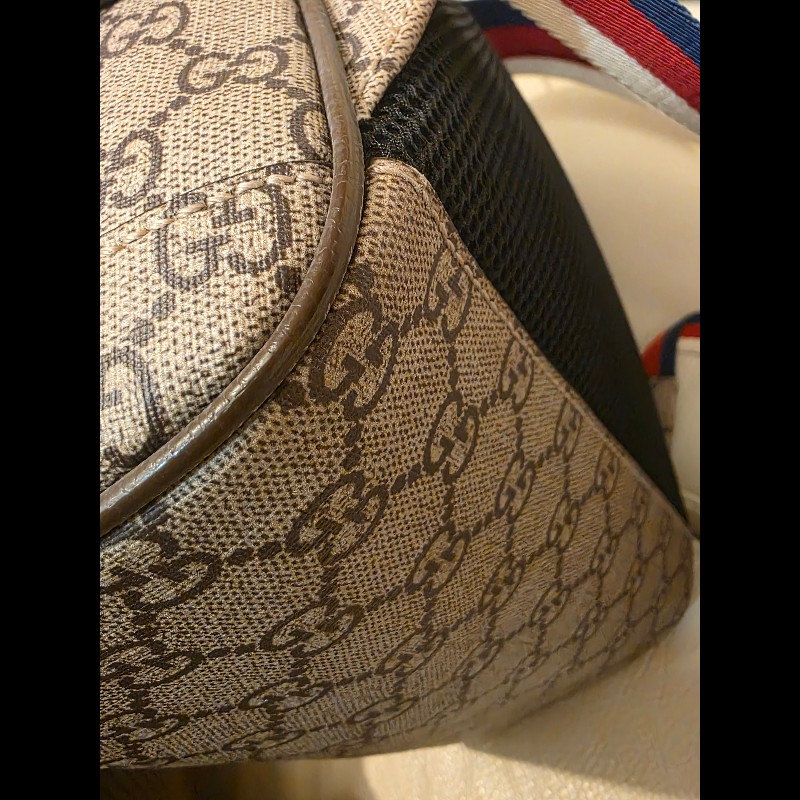 Guuci 貓咪後背包GUCCI 古馳 GG Supreme Mystic Cat 三
色織帶帆布後背包-5