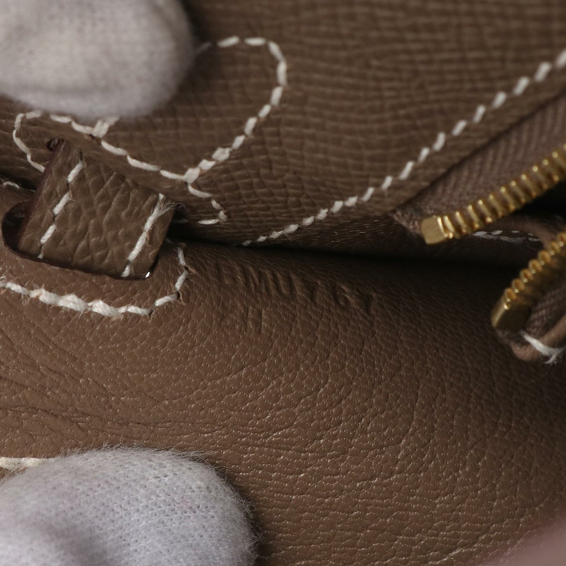 大象灰色 Epsom牛革 Kelly 25 凱莉包 两用包 B刻 金扣【HERMES 愛馬仕】 038416CC-4