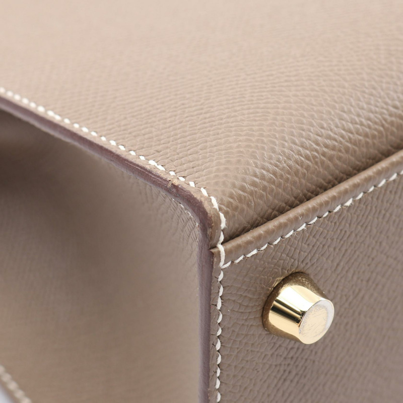 大象灰色 Epsom牛革 Kelly 25 凱莉包 两用包 B刻 金扣【HERMES 愛馬仕】 038416CC-6