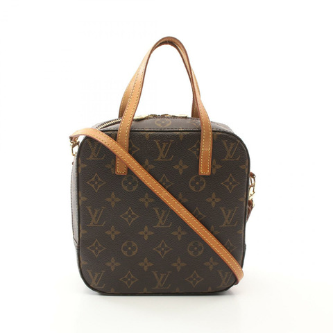 棕色 原花 帆布 Spontini 兩用包【LOUIS VUITTON LV 路易威登】 M47500