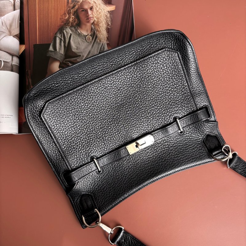 ::HERMES:: 黑銀吉普賽 Jypsiere 28 斜背包 男包 中性包-1