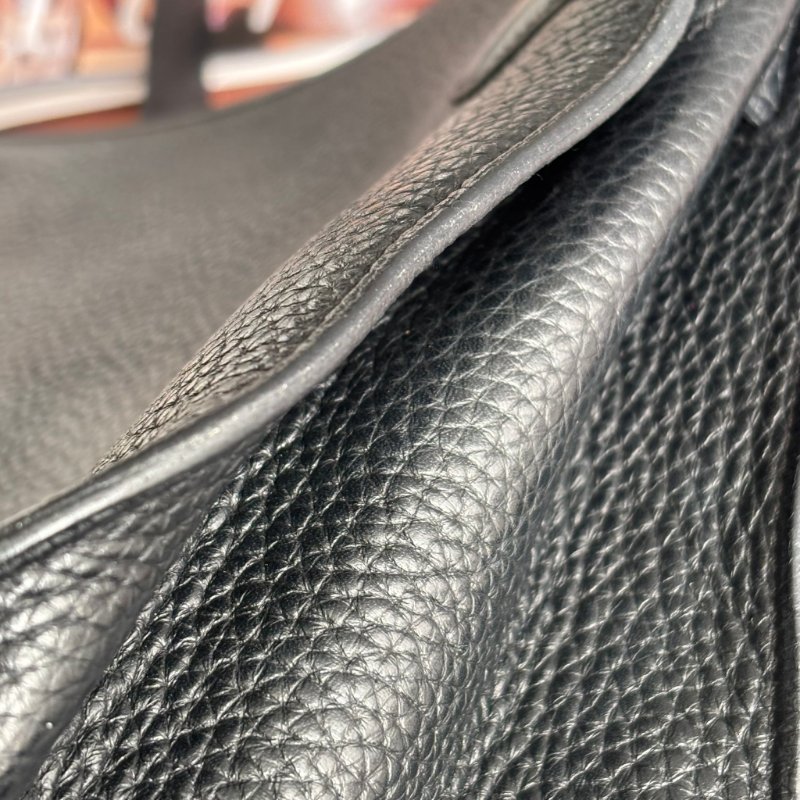 ::HERMES:: 黑銀吉普賽 Jypsiere 28 斜背包 男包 中性包-12