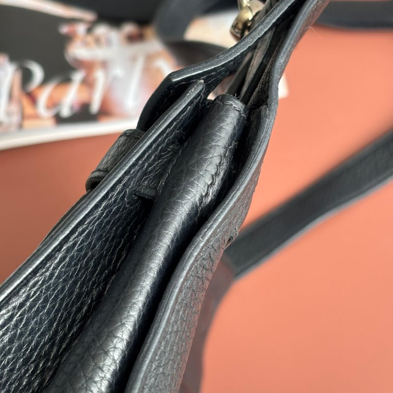 ::HERMES:: 黑銀吉普賽 Jypsiere 28 斜背包 男包 中性包-14