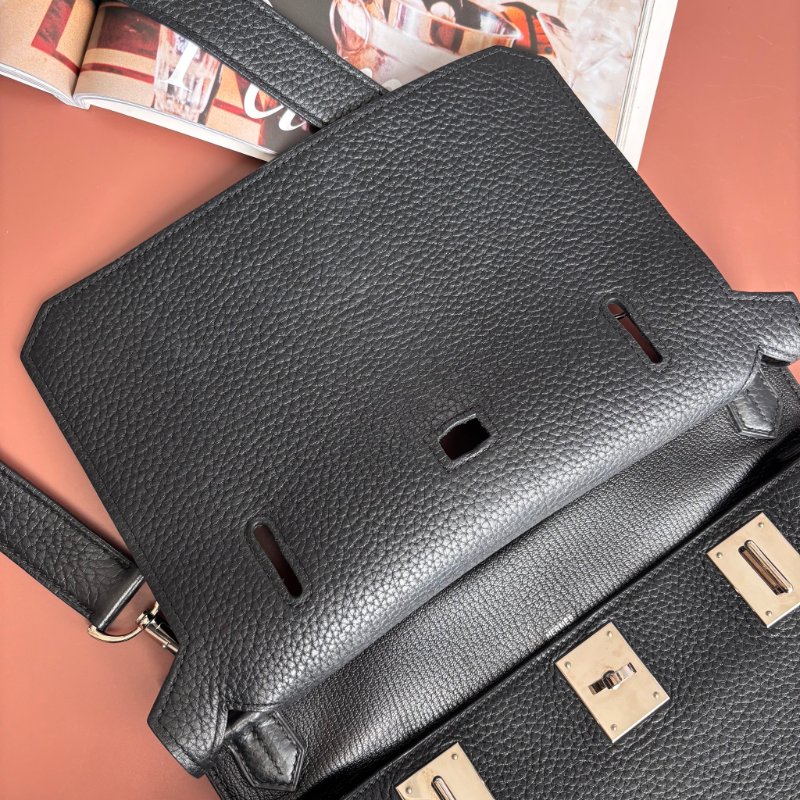 ::HERMES:: 黑銀吉普賽 Jypsiere 28 斜背包 男包 中性包-26