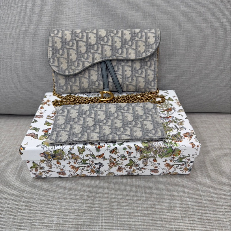 Dior 迪奧馬鞍二合一woc鏈條包-0