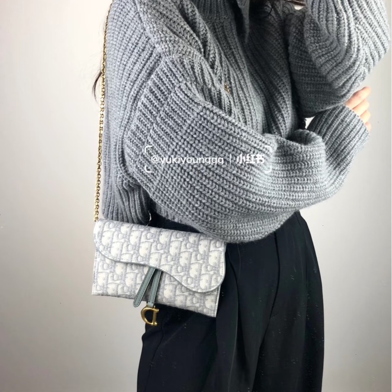 Dior 迪奧馬鞍二合一woc鏈條包-1