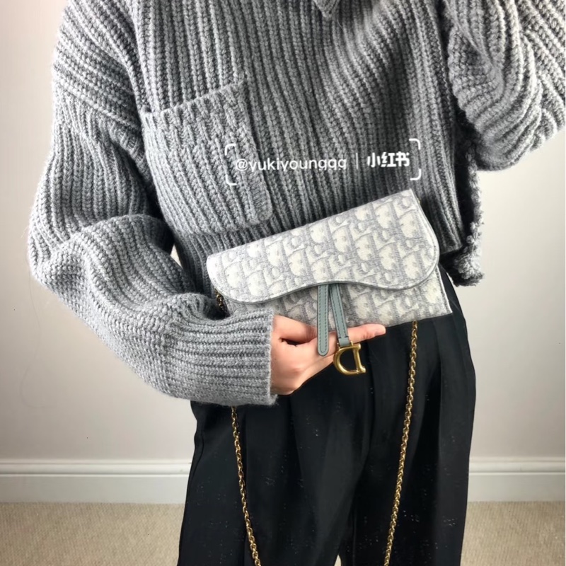 Dior 迪奧馬鞍二合一woc鏈條包-2