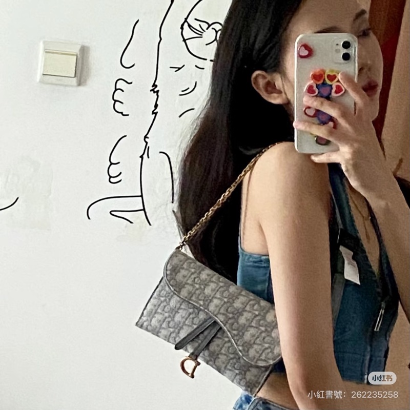 Dior 迪奧馬鞍二合一woc鏈條包-3