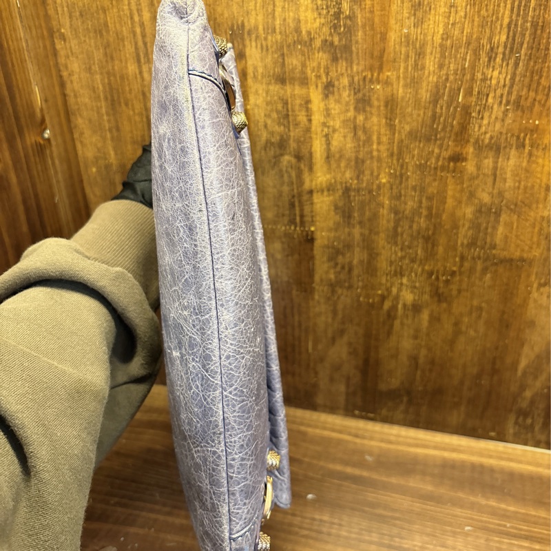 Balenciaga 紫色皮革手拿包-2