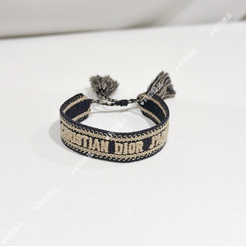 莉亞精品♡Dior 編織手環 九新美品-0