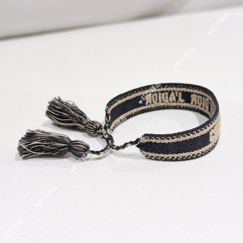 莉亞精品♡Dior 編織手環 九新美品-2