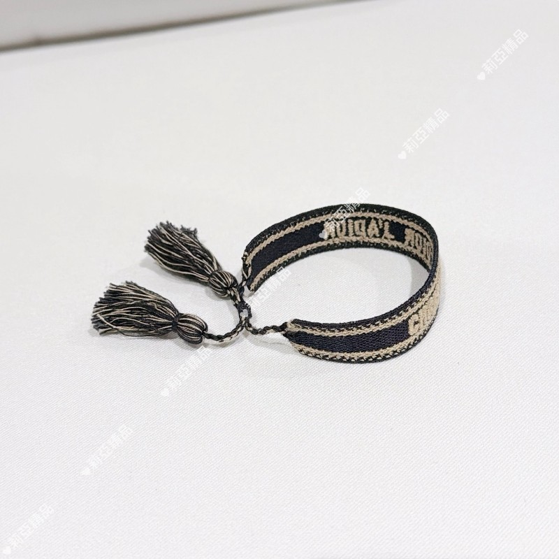 莉亞精品♡Dior 編織手環 九新美品-3