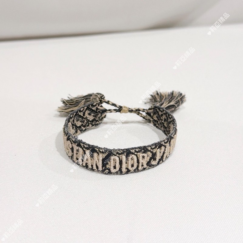 莉亞精品♡Dior 編織手環 九新美品-0