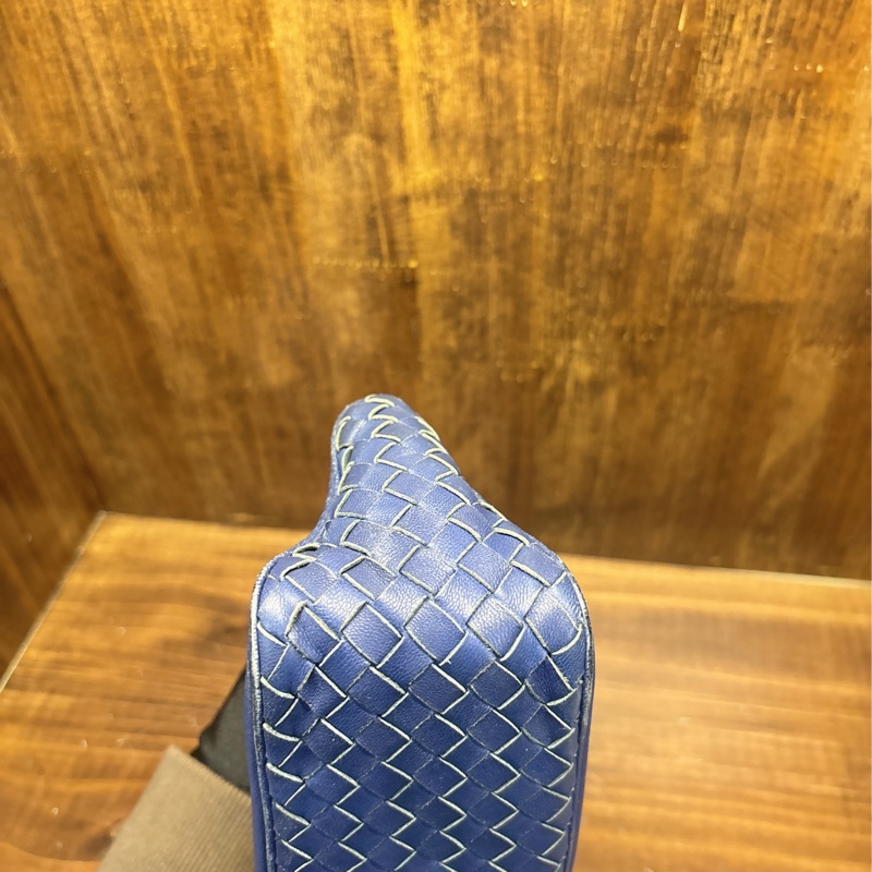Bottega Veneta 編織手拿包 藍色-3
