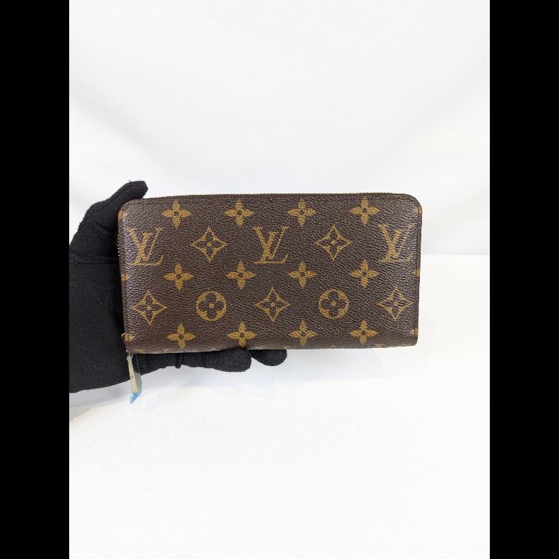 莉亞精品♡LV 經典老花拉鏈長夾 近新閒置-1