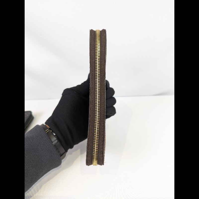 莉亞精品♡LV 經典老花拉鏈長夾 近新閒置-3