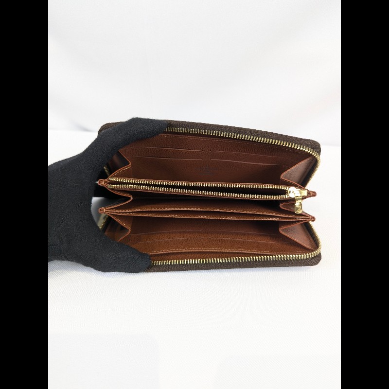 莉亞精品♡LV 經典老花拉鏈長夾 近新閒置-7