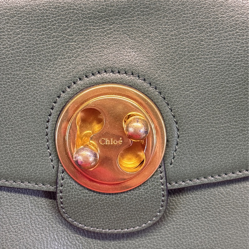 Chloe C Bag 綠色鏈條包-2