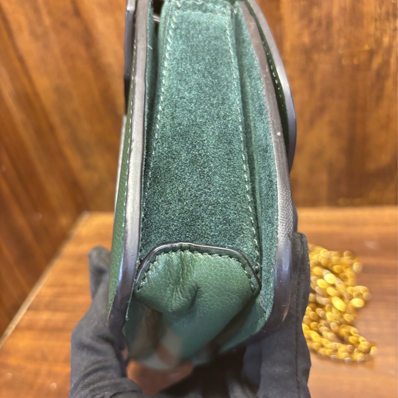 Chloe C Bag 綠色鏈條包-4