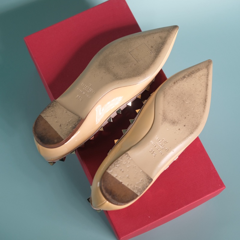 Rv 購證全配 奶茶色平底鞋-7