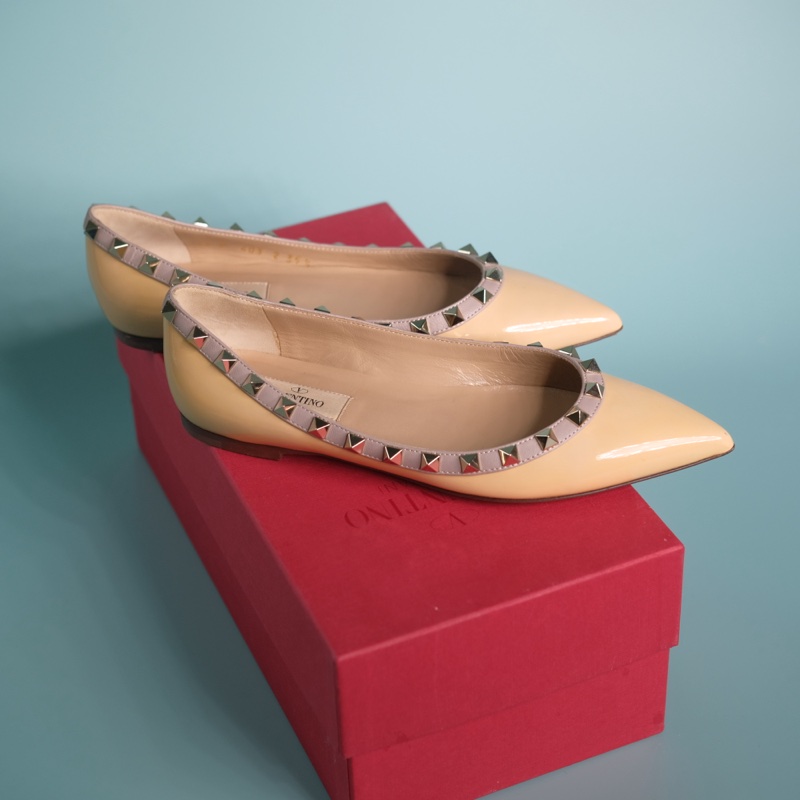 Rv 購證全配 奶茶色平底鞋-11