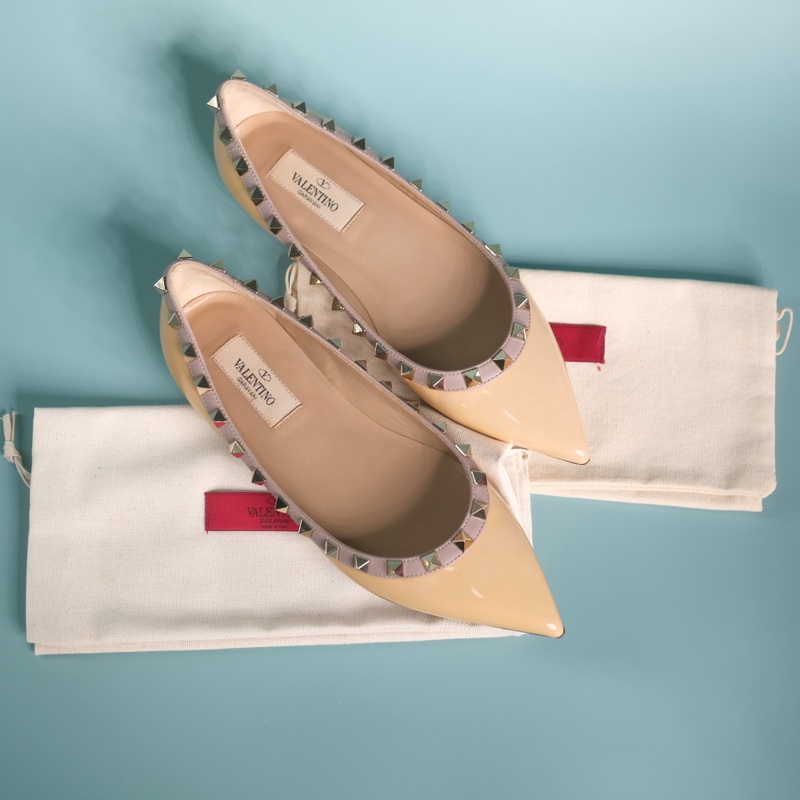 Rv 購證全配 奶茶色平底鞋-14