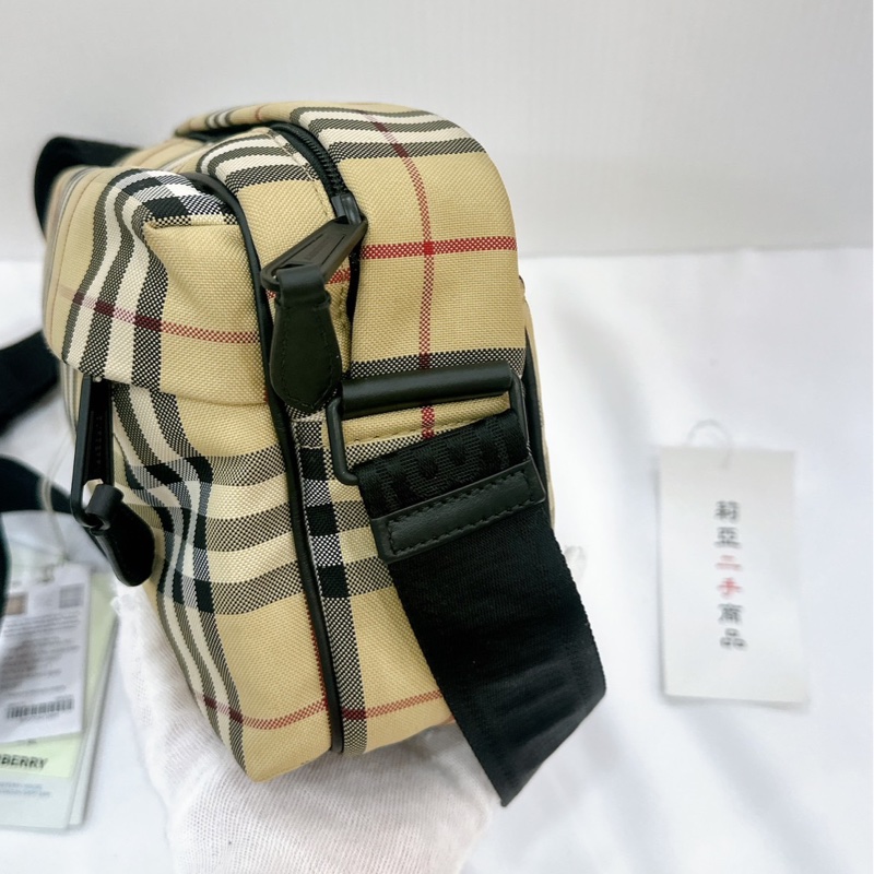 莉亞精品♡ Burberry 格紋相機包 二手-3