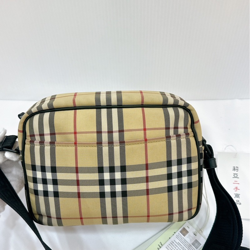莉亞精品♡ Burberry 格紋相機包 二手-6