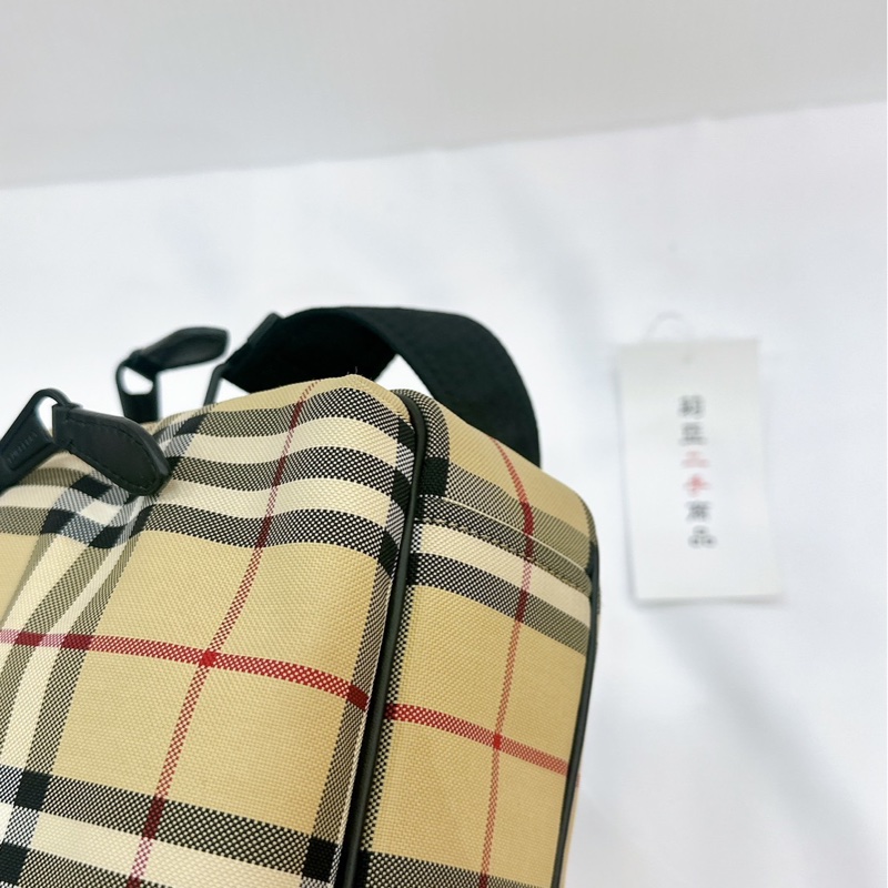 莉亞精品♡ Burberry 格紋相機包 二手-7