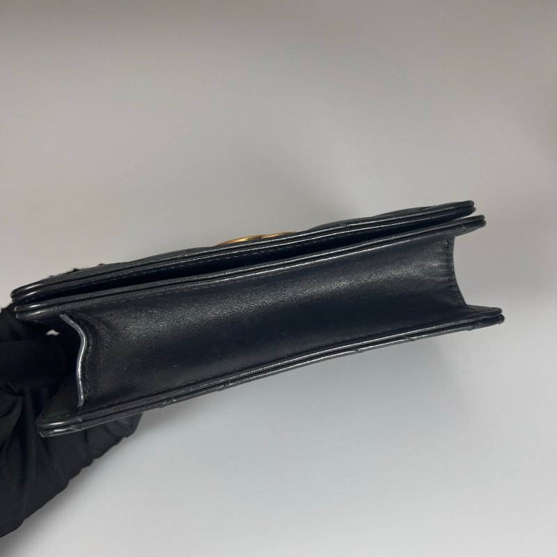 GUCCI 488426 黑MARMONT掀蓋WOC-4