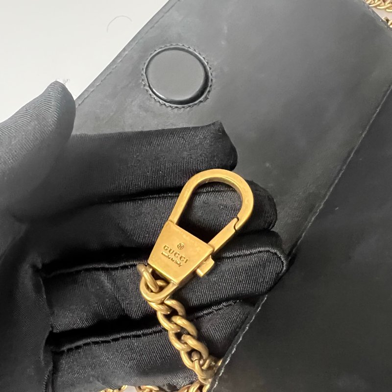 GUCCI 488426 黑MARMONT掀蓋WOC-9