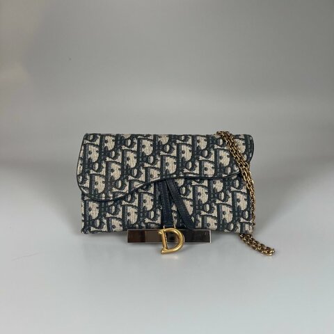 DIOR 老花WOC金鍊包