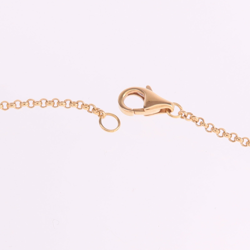 CARTIER 18K玫瑰金Agrafe Diamond Necklace鑽石項鍊-5