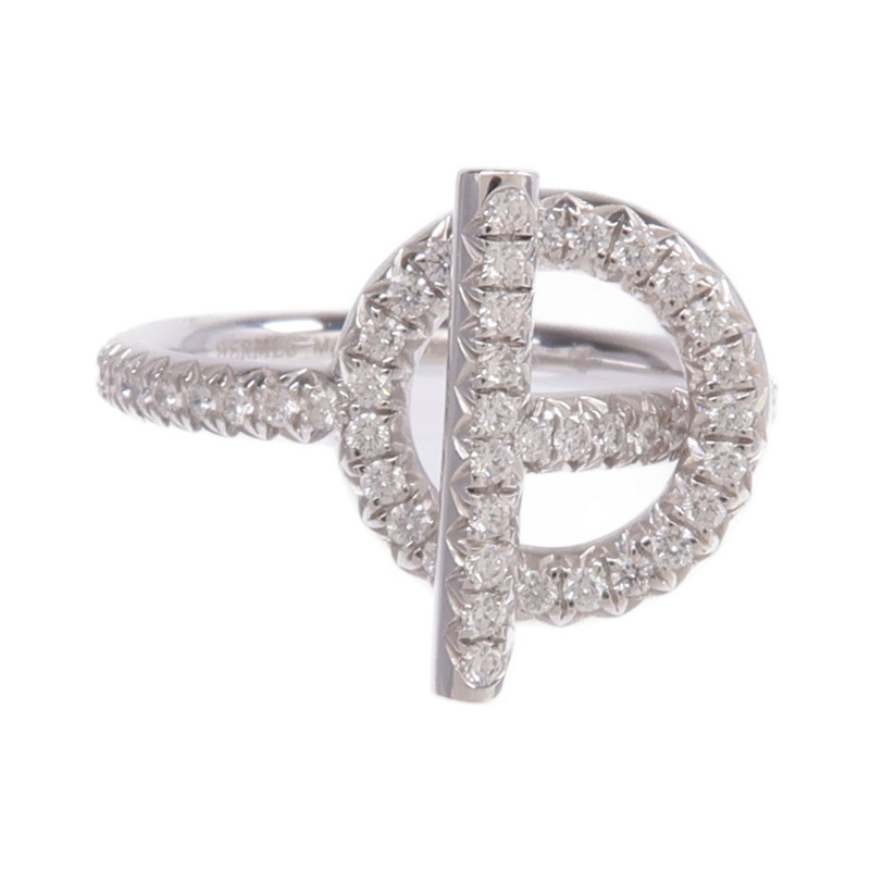 HERMES 18K白金Bague Echappee Diamond Ring鑽石戒指US#Hermes#53/US#6.25-1