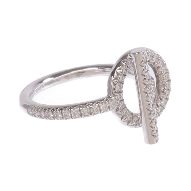 HERMES 18K白金Bague Echappee Diamond Ring鑽石戒指US#Hermes#53/US#6.25-3