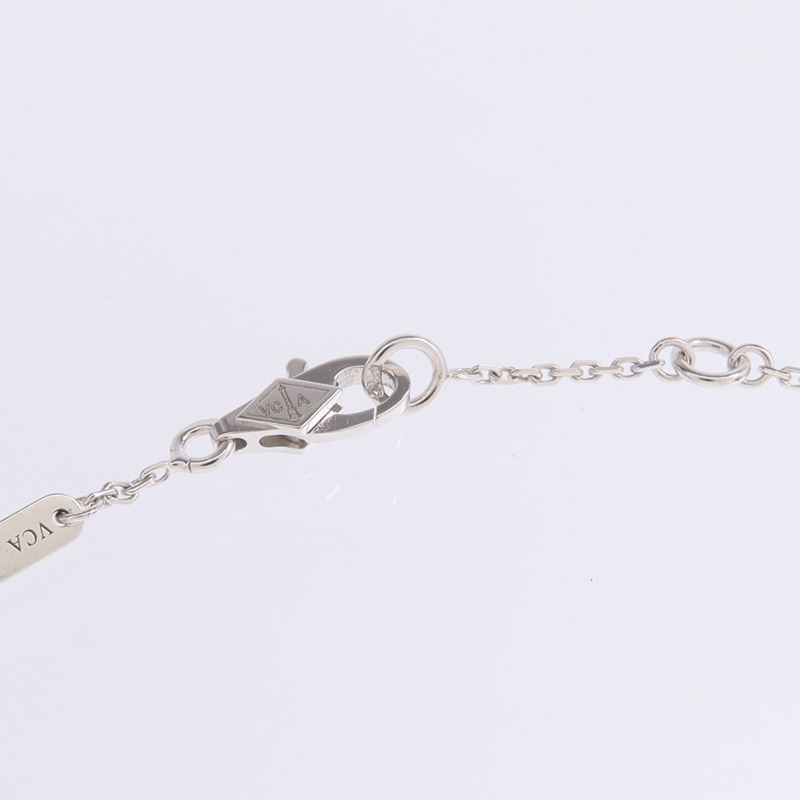 Van Cleef & Arpels 18K白金Sweet Alhambra Diamond Bracelet鑽石手鏈-4