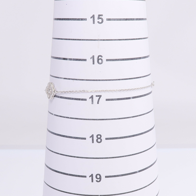 Van Cleef & Arpels 18K白金Sweet Alhambra Diamond Bracelet鑽石手鏈-9