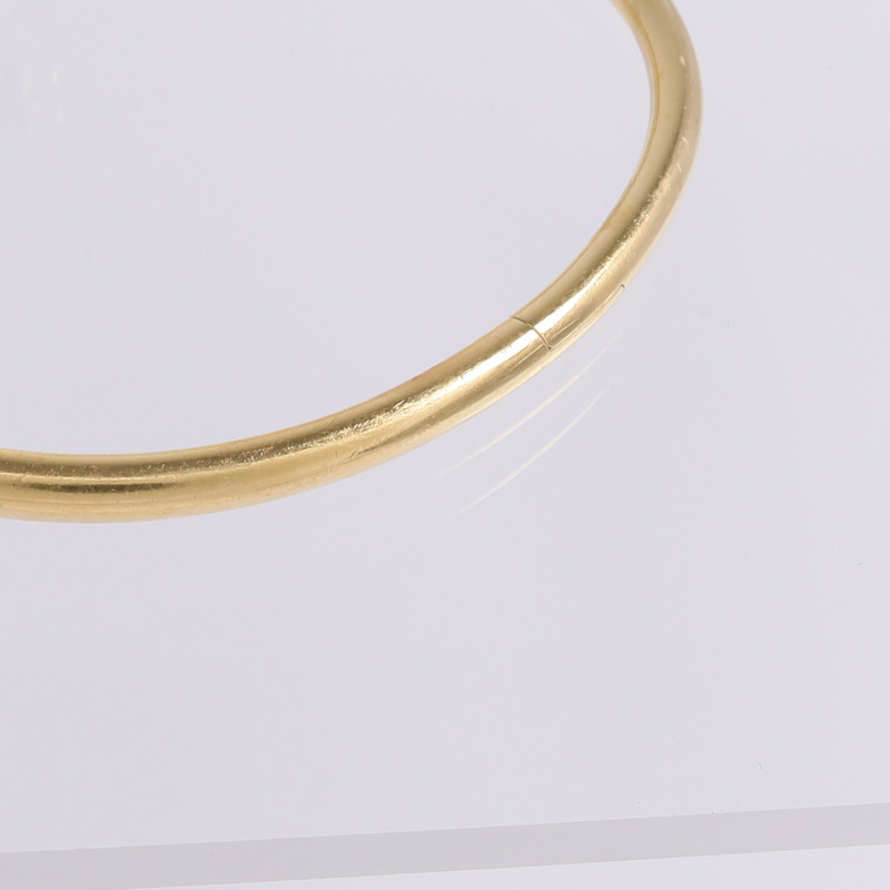 CARTIER 18K黃金Juste un Clou鑽石手鐲Cartier#19-5