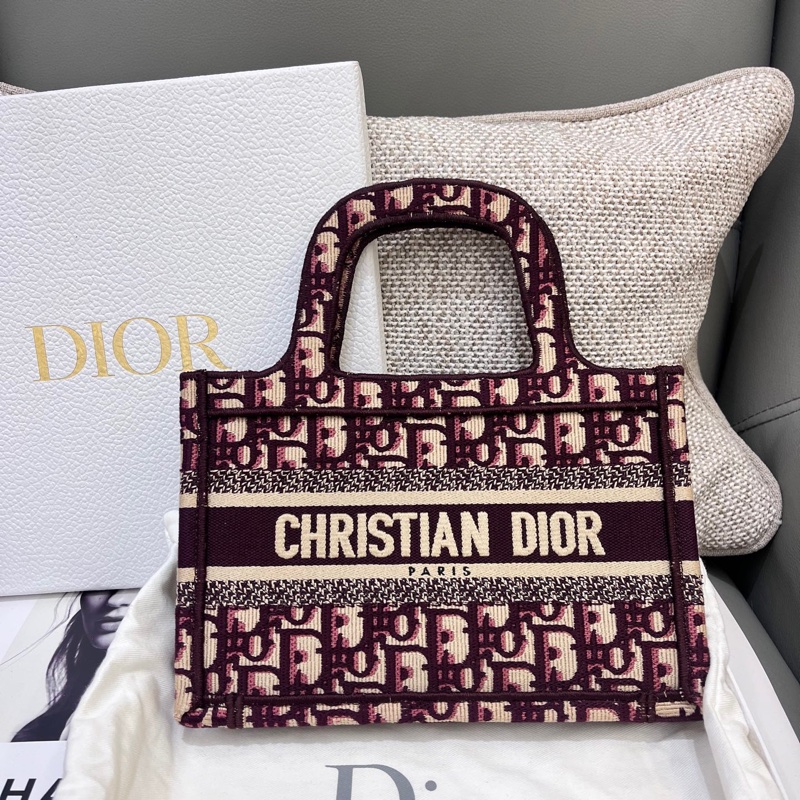Dior粉色Book Tote mini-0